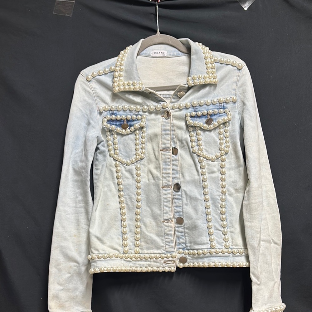 White Cropped Jean Jacket Classic Style